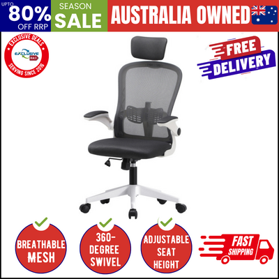 Mesh Office Chair Executive Seat Racing Tilt DGY&WH