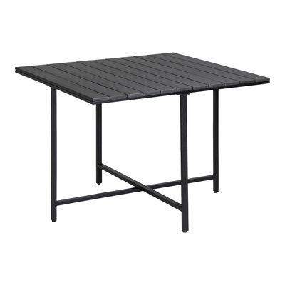 Outdoor Dining Table Furniture Lounge Patio Garden Black Wood-Plastic