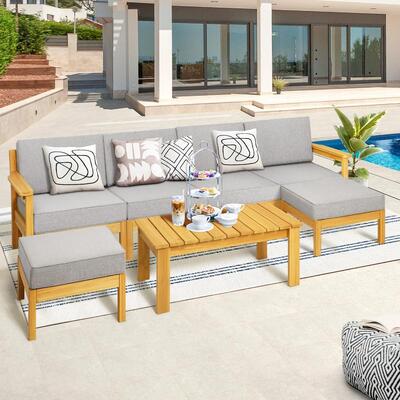 Outdoor Sofa Set Lounge Patio Set 7 Piece