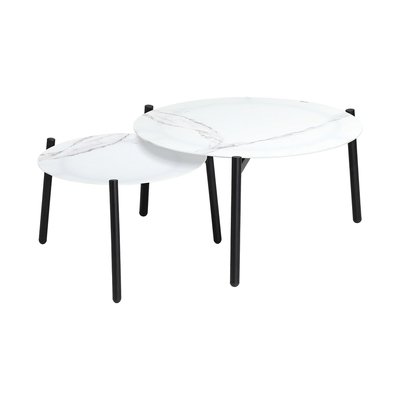 Outdoor Coffee Side Marble Table 50/70cm Set