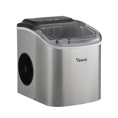 Portable Ice Maker with Ice Cube Scoop 12kg Stainless