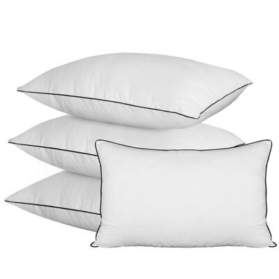 Microfibre Pillow Hotel Cotton Cover Home Soft Quality Luxury 4pcs 50x90cm