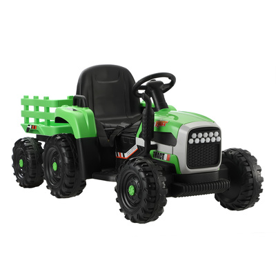 Kids Ride On Car Tractor 12V Electric Battery Toy Remote Control Green