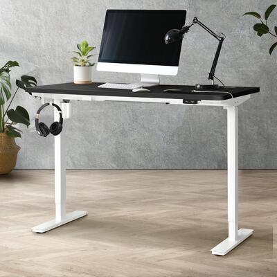 LiftMate Single Motor Electric Standing Desk Black