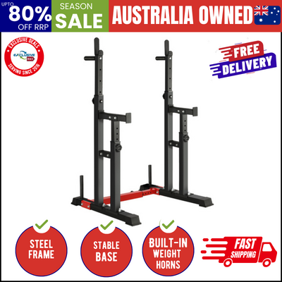 Adjustable Squat Rack and Weight Bench Combo