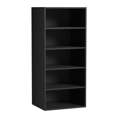 Wardrobe Shelf Unit Clothes Storage Cabinet 5 Shelves Organiser Black