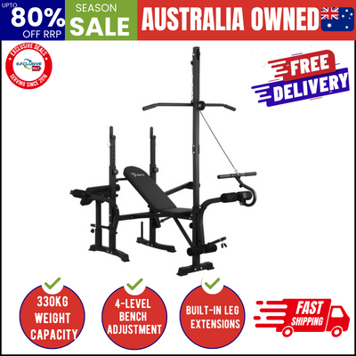 Heavy-Duty Weight Bench and Multi-Station Gym Equipment