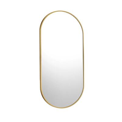 Wall Mirrors Oval Gold 76x31cm