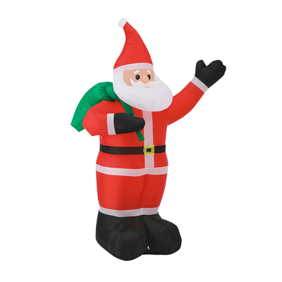 2.4M Christmas Inflatable Santa Xmas Outdoor Decorations LED Lights