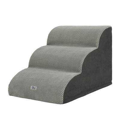 Dog Ramp Steps For Bed Sofa Car Foam 3 Tier Pet Cat Stairs Portable Indoor