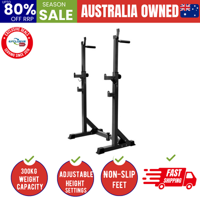 Weight Bench Adjustable Squat Rack Home Gym Equipment 300Kg