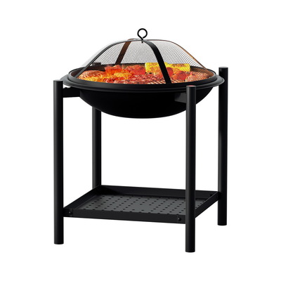 Fire Pit BBQ Grill 2-in-1 Outdoor