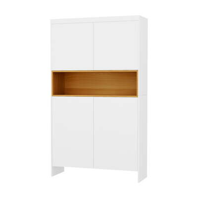 Shoe Rack Storage Cabinet 9 Tiers White