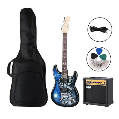 Electric Guitar Music String Instrument 20W Amplifier Rock Bag Pick