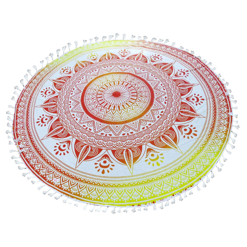 Mandala Towel with Terry Backing Sunset 180cm  