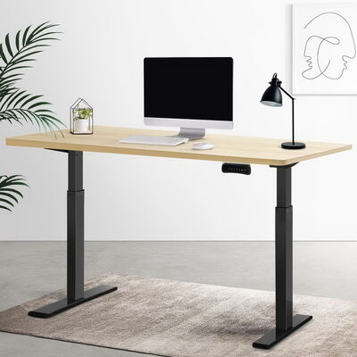 Standing Desk Motorised Dual Motor White Oak 120CM