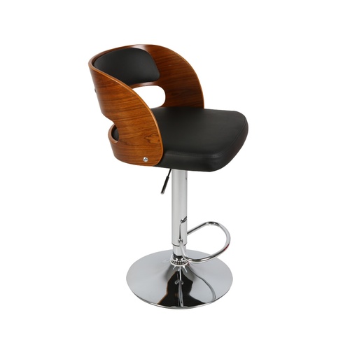 Luxury Style Elisa Wooden Bar Stool PU Leather 