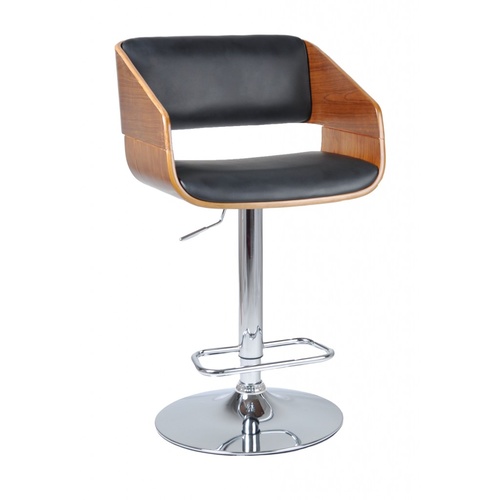 Luxury Style Maria Wooden Bar Stool PU Leather 