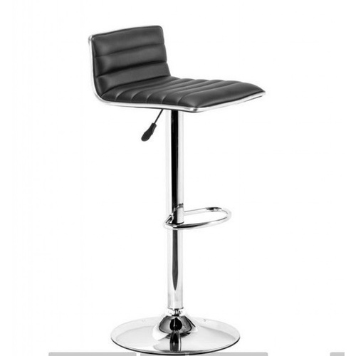 Set of 2 Black Metro Bar Stools with Gas Lift 