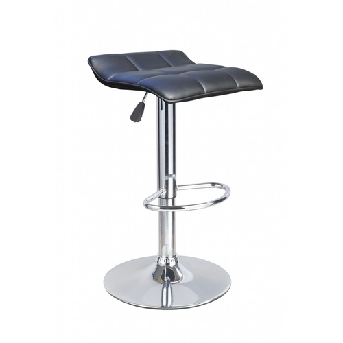 Set of 2 Black Hela Bar Stools with Gas Lift 