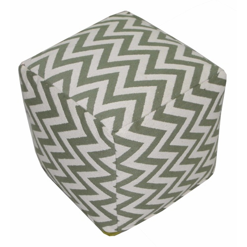 Khaki Woven Morrocan Pouf 40 x 40 x 40cm 