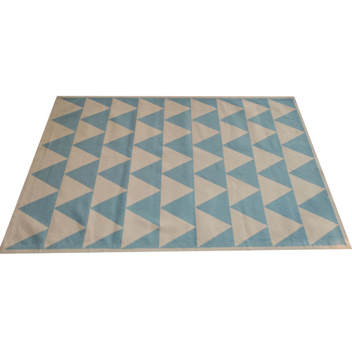 Woven Bold Triangle Rug Sky 150 x 240cm