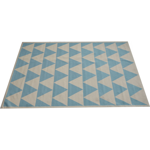 Woven Bold Triangle Rug Sky 200 x 300cm