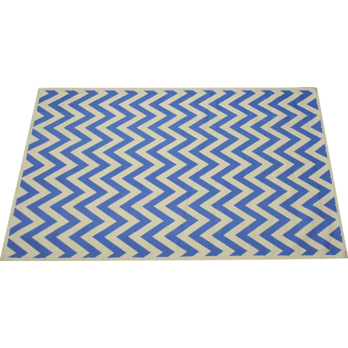 Woven Zig Zag Rug Navy 200 x 300cm