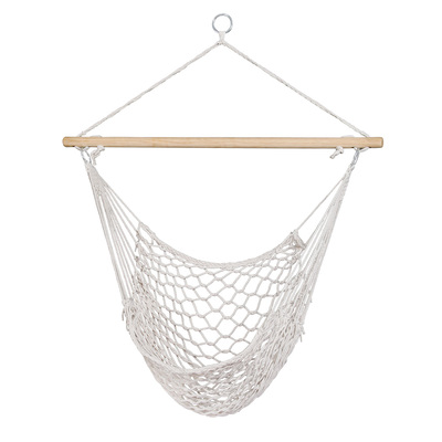 Hammock Chair Outdoor Hanging Camping Mesh Indoor Cream