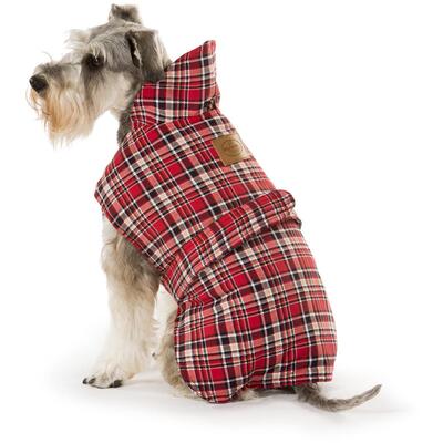 Tartan Red Dog Coat Size 35cm 