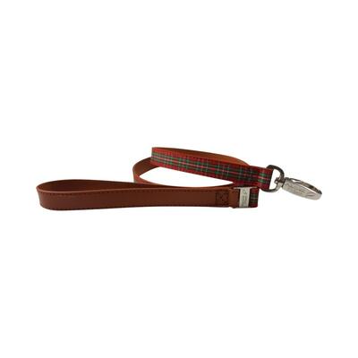 Highland Red Tartan Dog Lead 