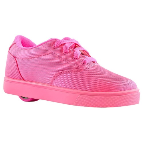 Heelys Launch Kids Skate Roller Shoes Girls Sneakers Toddler Pink Wheels Lace Up US 6