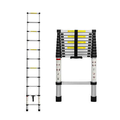 Multipurpose Ladder Telescopic 3.2M Silver