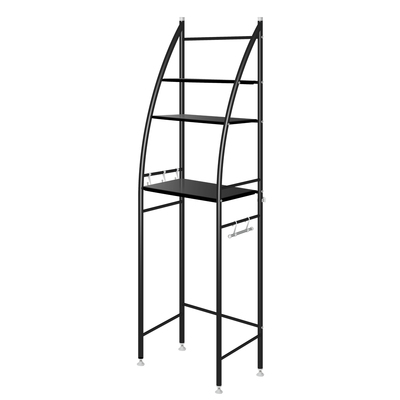 3 Tier Over Toilet Storage Shelf Black