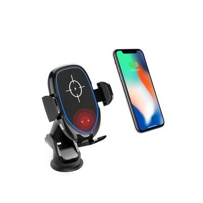 Automatic Clamping Qi Charging Suction Mount A Desktop Mount And An Air Vent Mount Phone Holder