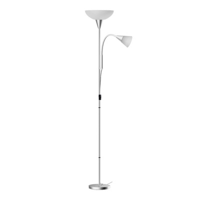 Floor Lamp Mother and Child Modern Home Living Room Office Reading Silver