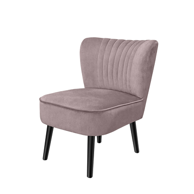 Lounge Chair Accent Couch Velvet Pink