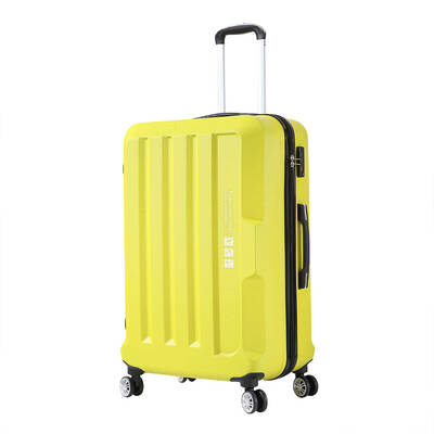 Luggage TSA Hard Case Suitcase Travel Lightweight Trolley Carry on Bag Yellow24"