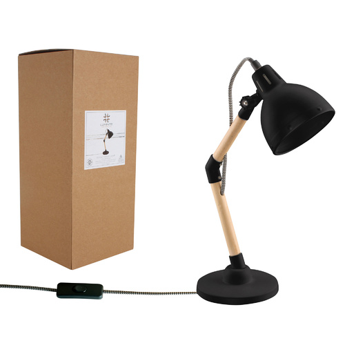 Luminite Table Lamp Modo Black 23 x 14 x 38.5cm