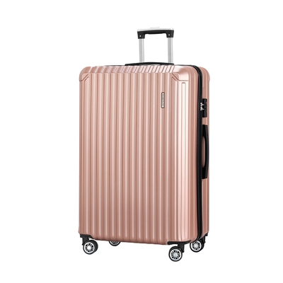 28'' Luggage Travel Suitcase Set TSA Carry On Hard Case Rose Gold