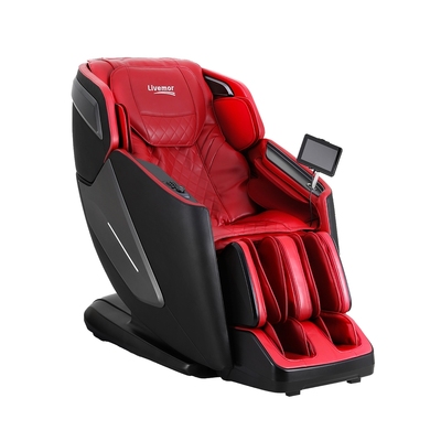 4D Massage Chair Electric Recliner SL-track Full Body Massager Red