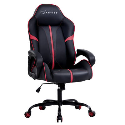 Gaming Office Chair Computer Chairs Leather Seat Racer Racing Meeting Chair Balck Red