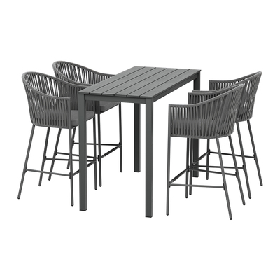 Stylish 5-Piece Outdoor Bar Set