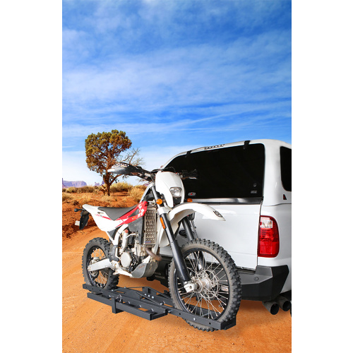 Motorbike Carrier Rack Lightweight and Heavy Duty Deluxe Steel