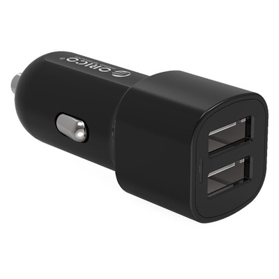 Orico 12W 2 Port Usb Car Charger Black