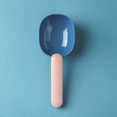 Dog Cat Feeding Spoon Dark Blue/Pink