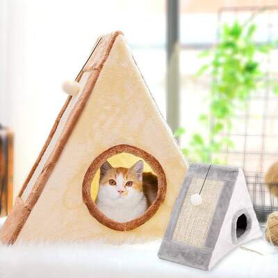 Cat Scratcher House YELLOW