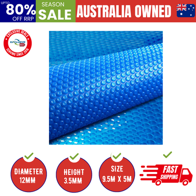 Pool Cover 500 Micron 9.5x5m Swimming Pool Solar Blanket Blue