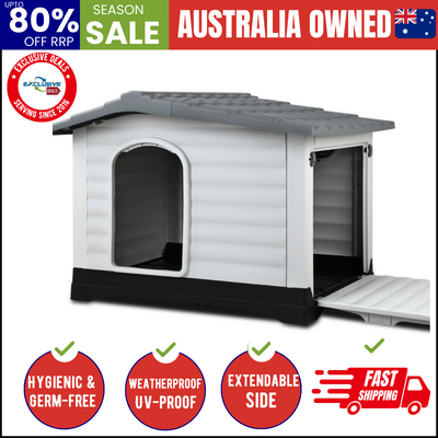 i.Pet Extra Extra Large Pet Kennel - Grey