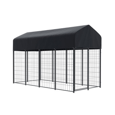 Heavy-Duty Extra Large Dog Kennel - Outdoor Metal Playpen